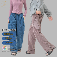 Pantalon de randonnée long unisexe personnalisé, doublé polaire, imperméable, chaud, résistant à l'eau, séchage rapide, pantalon cargo tactique pour l'extérieur