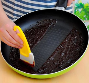 Accessoires spatule anti-taches pour nettoyer les casseroles sales, spatule en silicone antiadhésive pour nettoyer les casseroles, grattoir à huile, épandeur de <span class=keywords><strong>beurre</strong></span>, outil de cuisine - Product Image 5