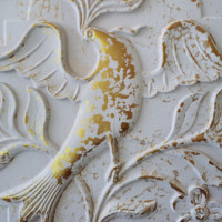 Dalles de plafond en PVC à poser, panneaux muraux gaufrés, design moderne et étanche pour usage hôtelier PL39, couleur blanc cassé doré