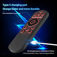 Control Remoto Universal X6 2.4G Bluetooth Inalámbrico G10S Air Mouse Recargable para Android TV Box, PC, Proyector, Control Remoto MX3
