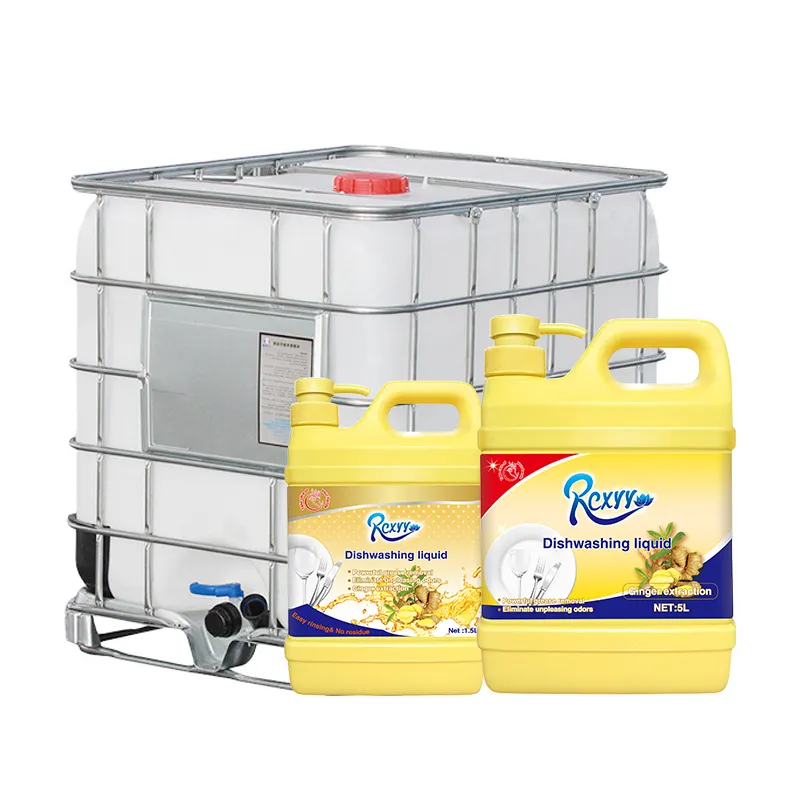 Drum IBC Ton 1000L Gengibre Sabor prato sabão lavagem Detergentes Líquidos