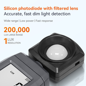 Luxmètre numérique LODESTAR LD383, mesureur d'éclairement portable, mesureur de température ambiante avec une plage allant jusqu'à 200 000 lux - Product Image 2