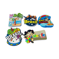 Logo personnalisé Aimant de réfrigérateur 2D 3D Aimant de réfrigérateur en PVC souple Ville touristique européenne Paris Allemagne Cadeau promotionnel
