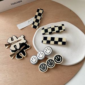 Pinzas para el Cabello con Diseño de Pato Sonriente, Pinzas para el Cabello de Acetato que No Dejan Marcas, Pinzas Grandes para el Cabello sin Pliegues - Product Image 2