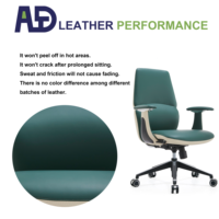 Fauteuil de bureau en cuir inclinable robuste, dossier haut, ergonomique, chromé, réglable en hauteur, pliable, pivotant, pour la maison ou le bureau, fauteuil de direction