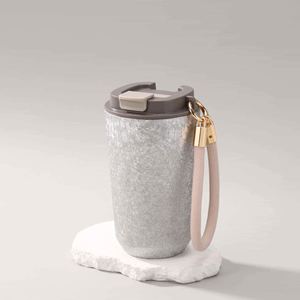 Simple 304 Stainless Steel <b>Coffee</b> Mug Portable Car Thermos Business Office Gift Dual-Drink Mug - Product Image 5