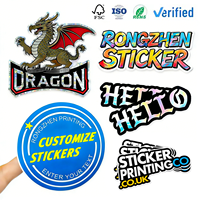 Autocollants holographiques personnalisés, adhésifs, imperméables, avec logo, arc-en-ciel, décoratifs pour ordinateur portable, autocollants d'animation, autocollants professionnels