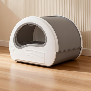 Grande litière pour <span class=keywords><strong>chat</strong></span> entièrement fermée <span class=keywords><strong>et</strong></span> inodore, nouveau design en PP, style tiroir, <span class=keywords><strong>toilette</strong></span> <span class=keywords><strong>et</strong></span> bac à excréments pour <span class=keywords><strong>chat</strong></span> - Product Image 5