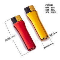 Briquet jetable pas cher rechargeable, nouveau design 2024, briquet en plastique jetable pas cher