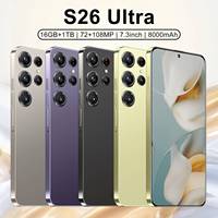 Teléfono Inteligente Galaxy S26 Ultra 5G Desbloqueado, Pantalla OLED de 144Hz, Cámara de 108MP, Doble SIM, 16GB de RAM, 1TB de Almacenamiento, Teléfono Inteligente de 7.3 Pulgadas
