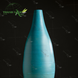 Vase en bambou décoratif durable, design moderne en spirale, écologique et durable, couleur personnalisable pour salon/hôtel - Product Image 3