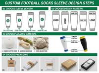 Chaussettes de football personnalisées à séchage rapide, antibactériennes, compressives, respirantes, en maille tricotée polyester/nylon pour jeunes enfants