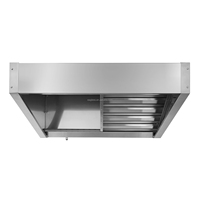 Hottes de cuisine et de restaurant personnalisées en acier inoxydable 201 robuste, à évacuation d'air