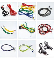 Cable de Tierra con Terminal de Anillo de 2.5mm², Amarillo-Verde, PE, 450V 750V, Cobre Flexible, Certificación CCC, Longitud Personalizada OEM