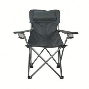 Sanxiang Factory Wholesale Foldable <b>Outdoor</b> Furniture Leisure <b>Recliner</b> Armchair Pillow Metallic Oxford Cloth for Camping Picnic - Product Image 1