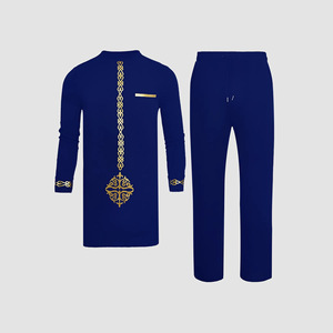 Conjunto de Dos Piezas de Camisa y Pantalón Kaftan Bordado de Lujo para Hombre, Estilo Dashiki, Traje Nacional <span class=keywords><strong>Africano</strong></span>, Moda 2026 - Product Image 2