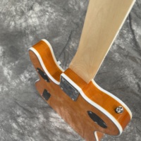 Orange TL Electric Guitar Semi-hollow Body Maple Neck Rosewood Fingerboard Flower Inlay H-H Pickup Polished Finish Professional