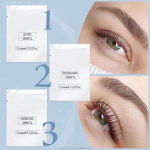 Queratina Levantamiento de pestañas Dosificación precisa Bolsa pequeña Vegan Formula Salon Mismo producto con cero residuos - Product Image 3