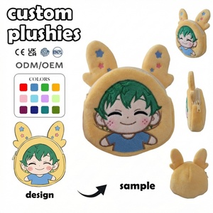 ผู้ผลิตตุ๊กตาผ้าฝ้าย PP แบบกำหนดเอง MOQ ต่ำ ตุ๊กตาสัตว์นุ่มนิ่ม ตุ๊กตาอนิเมะสาวน้อยแบบชิบิ ตกแต่งด้วยลูกไม้ ตุ๊กตาขนนุ่ม - Product Image 3