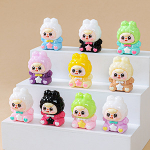 Cute Animals Resin Doll <strong>Sitting</strong> <strong>Bean</strong> <strong>Bag</strong> Desktop Ornament Touch Blind <strong>Bag</strong> Wholesale - Product Image 1