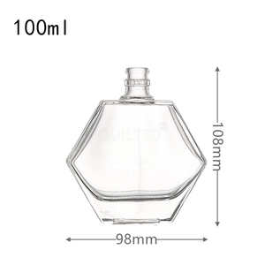 <span class=keywords><strong>Guala</strong></span> Cap Sellado Alto Grado 100mL Botella <span class=keywords><strong>de</strong></span> alcohol <span class=keywords><strong>de</strong></span> vidrio en forma <span class=keywords><strong>de</strong></span> hexágono <span class=keywords><strong>Para</strong></span> Ron Gin Vodka - Product Image 2