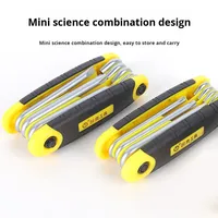 Lot de clés hexagonales pliantes métriques à double extrémité, poignée ergonomique antidérapante, clé Torx portable pour bricolage – Vente en gros fabricant