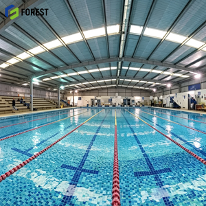 Terminal de complexe sportif aquatique intérieur à grande portée, bâtiment clé en main pour piscine à structure en acier préfabriquée - Product Image 1