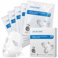 Masque en tissu à l'acide hyaluronique, réparation apaisante profonde, améliore l'élasticité de la peau, masque hydratant beauté