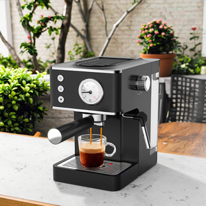 Semi <b>Automatic</b> Household 20 Bar High Espresso <b>Coffee</b> <b>Machine</b> Milk Frother Cappuccino Cafe With Temperature Meter Automated Coffe - Product Image 4