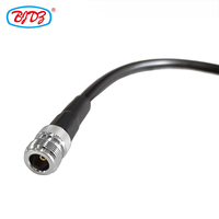 Conector hembra tipo N de fábrica a conector macho RP SMA con conjunto de cable coaxial RF de baja pérdida LMR400 de 0,5 m de longitud
