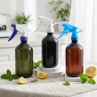 Pulvérisateur à pompe manuel en plastique de 300-500 ml pour cheveux, maquillage, masque facial et shampoing, flacon pulvérisateur à fine brume en PET