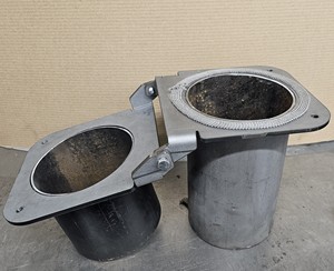 Charnière de fumoir pliable en acier robuste OEM, prédécoupée avec bride amovible, pour la construction de foyers de barbecue Texas - Product Image 4