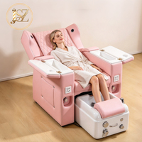 Kursi Pedikur Elektrik Mewah dengan Sistem Pijat Speaker Terintegrasi untuk Perabot Salon Kuku dan Spa