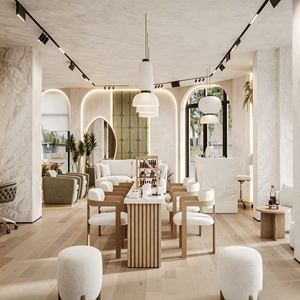 เฟอร์นิเจอร์ร้านทำเล็บ สปา ร้านเสริมสวย ครบวงจร รับออกแบบตกแต่งภายในร้านทำผม ร้านตัดผม ร้านบาร์เบอร์  รับปรับปรุงตกแต่ง - Product Image 5