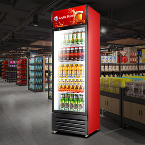 Tủ đông trưng bày thương mại có logo tùy chỉnh miễn phí 2 ~8 ℃   Tủ lạnh thương mại đứng, cửa kính, 2 cửa, 3 cửa - Product Image 2