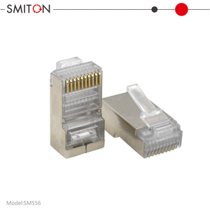 Connecteur de câble réseau RJ45 RJ48 RJ50 CAT5e 10P10C FTP <span class=keywords><strong>Ethernet</strong></span> modulaire Crystal Plug 10 broches - Product Image 3