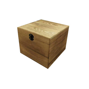 Caja de Almacenamiento de Madera Maciza Cuadrada de 19 cm con Logotipo Personalizable para Regalo, Empaque de Té - Product Image 3