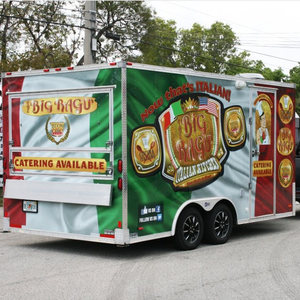 Kiosque à café Hot Dog Chariot à crème glacée Marchand Concession Remorque fermée Camion de nourriture mobile avec équipement de cuisine complet - Product Image 2