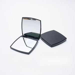 Folding Double-sided Portable Square Custom Printed Logo Makeup Dressing Beauty Pocket Mirror