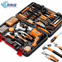 Kit d'outils professionnel multifonctionnel pour électricien domestique, avec mallette de rangement et d'organisation pour la maintenance et la réparation