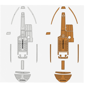 HEROES 2016-2018 Moomba Mojo Swim Step Plate-forme Cockpit EVA Plancher de bateau - Product Image 2