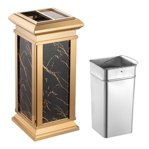 Cubo de basura de acero inoxidable para área pública, cubo de basura duradero de gran capacidad, contenedor de basura moderno para oficina de <span class=keywords><strong>Hotel</strong></span> y centro comercial - Product Image 4