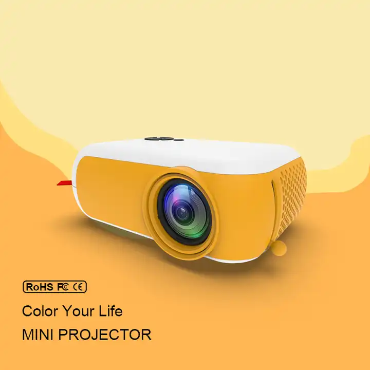 2022 mini proyector móvil 2000:1, lcd 4k 1080p led portátil full