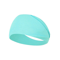 Bandeau de sport élastique en coton pour hommes et femmes, couleur unie, idéal pour le yoga, la course, le fitness et l'entraînement (vente en gros)