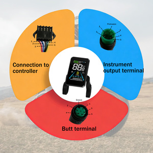 Yolin YL-81F Pantalla LCD para bicicleta eléctrica 36V-52V, alta calidad e impermeable, controlador de conducción inteligente, a - Product Image 2