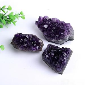 Natural Purple Amethyst <b>Cluster</b> Raw Quartz <b>Crystal</b> Druzy Mineral Specimen Reiki Healing Home Decoration Gift For Collection - Product Image 3
