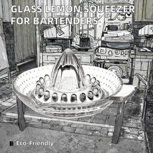 <span class=keywords><strong>Presse</strong></span>-agrumes <span class=keywords><strong>en</strong></span> <span class=keywords><strong>verre</strong></span> lourd fait à la main avec opération manuelle outil de cuisine pour barmans fruits et légumes outil - Product Image 3