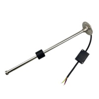 Capteur de niveau de carburant magnétique fabriqué en usine, type flotteur 4-20mA, tige en acier inoxydable, transmetteur de 200mm à 500mm de long, à montage supérieur