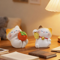 Boîte Mystère Thème Chat : Figurines Aléatoires à Collectionner, Jouets Mignons en Résine sur le Thème des Animaux, Ornement de Bureau, Cadeau pour Fille