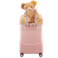 Ensemble de bagages de voyage de luxe 2026 pour mamans et enfants, poussette, valises cabine blanches 23 kg avec siège bébé/child, serrure TSA, chariot de voyage, ensembles de bagages PC